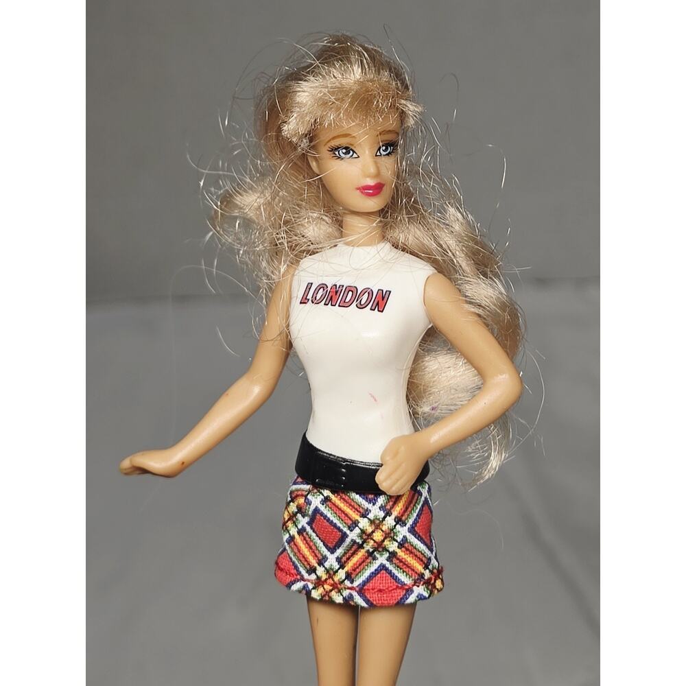 Barbie London Barbie doll McDonalds gingham